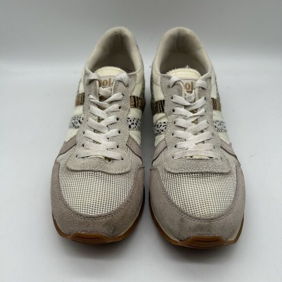 Gola Women’s Daytona Safari Sneakers Size 10 Animal Print Suede Mesh Fabric - Picture 6 of 12